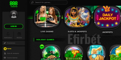 888 Casino homepage